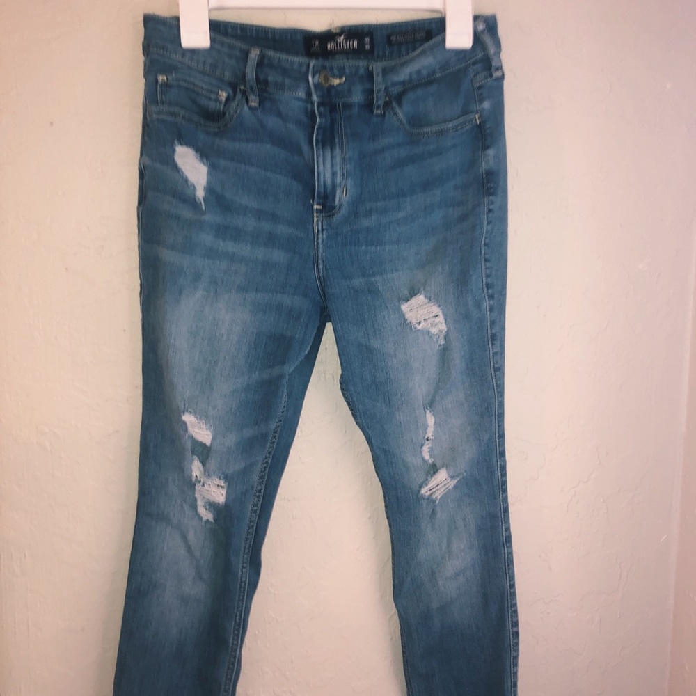 Hollister high rise skinny ripped jeans
